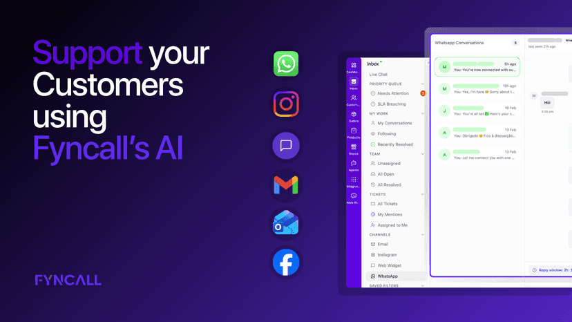 Support you customers using Fyncall's AI