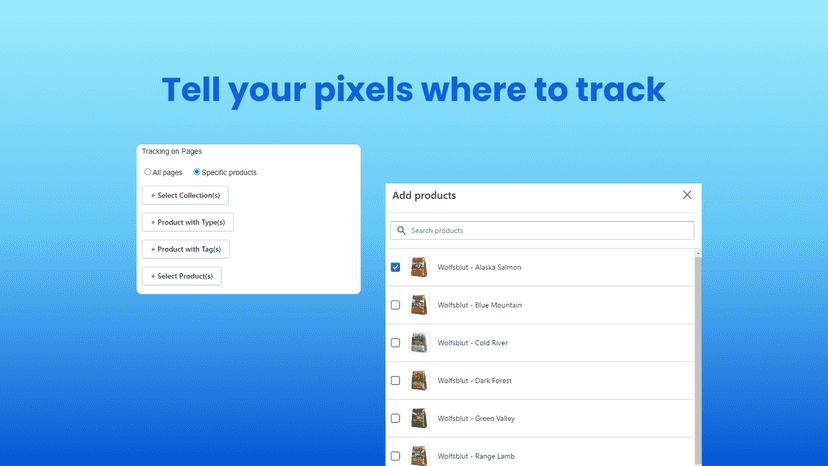 niche pixel vs collection pixel