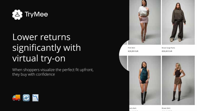 AI try-on preview in ecommerce product catalog