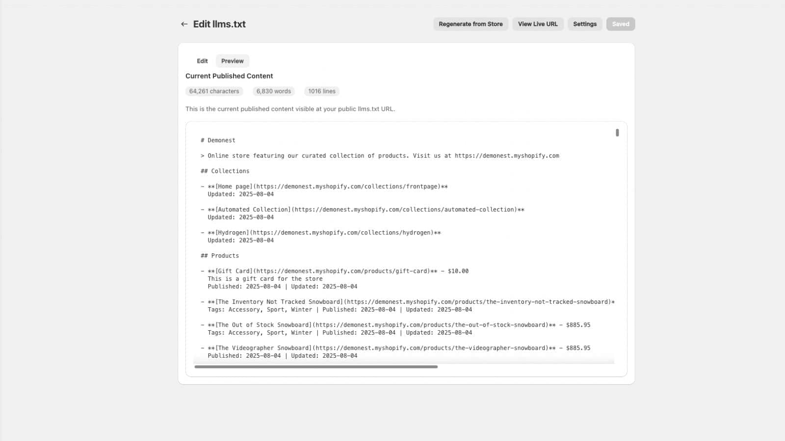 Make your shopify Store AI-Discoverable