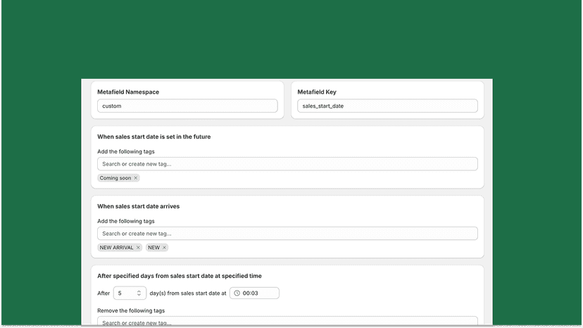 Management screen