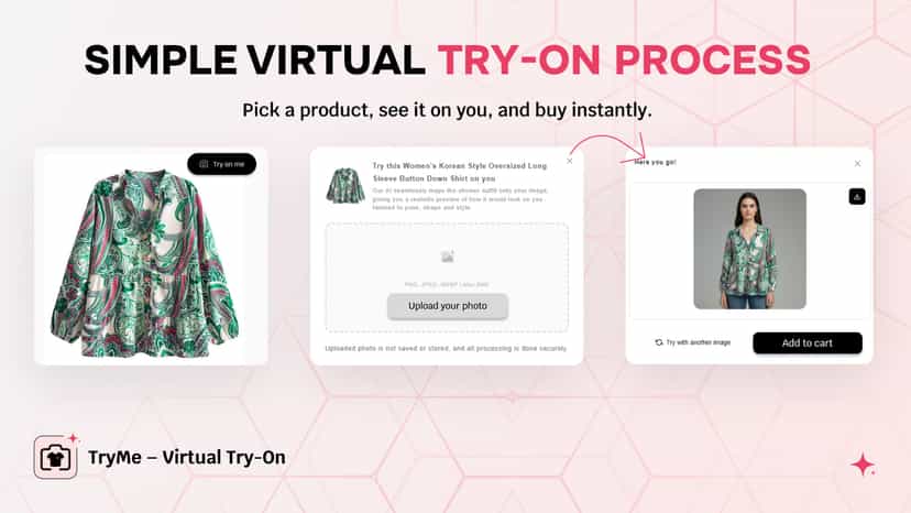 Easy to choose photo & get virtual photo with product