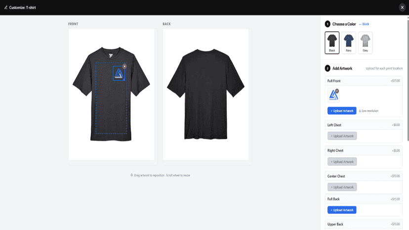 Tshirt customization