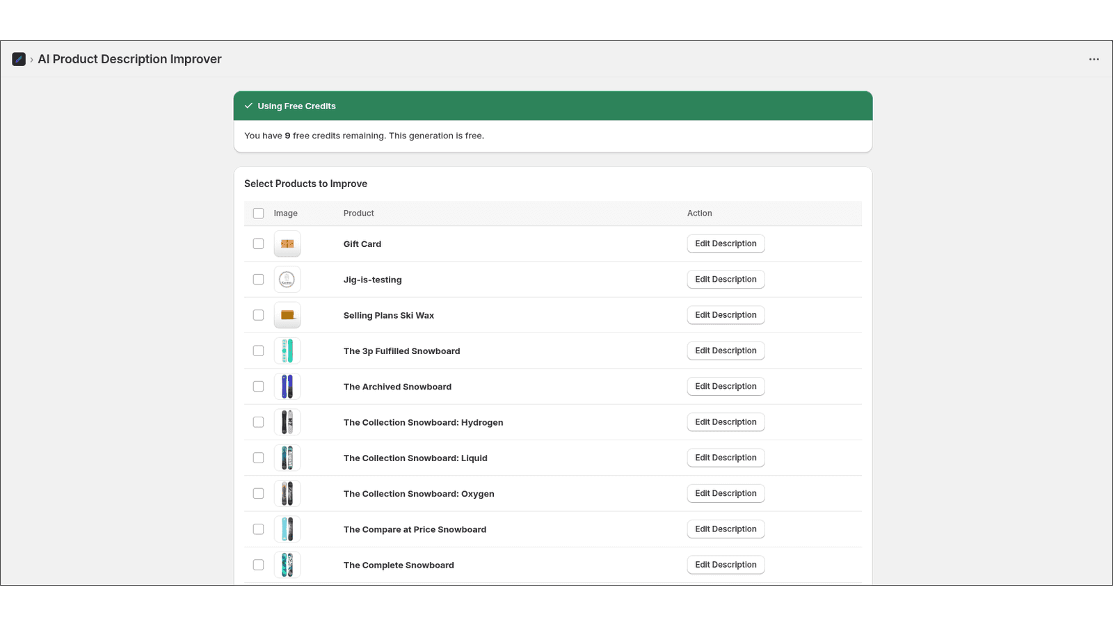 Dashboard showing SEO optimization for meta titles and descripti