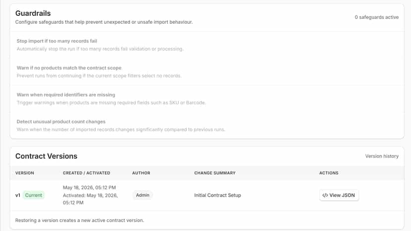Set safeguards to prevent risky or unexpected imports