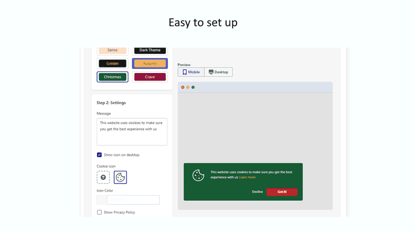 easy to set up desktop preview