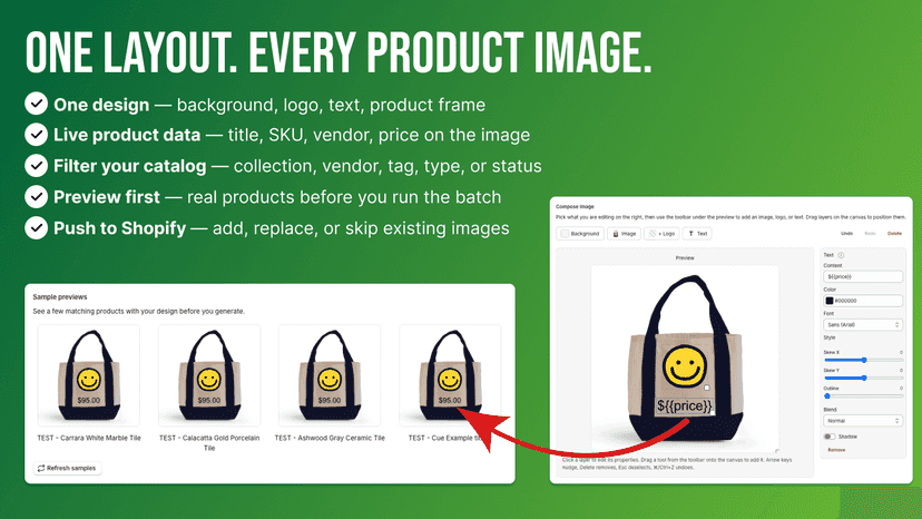 Framekit: compose one layout into many catalog product images.