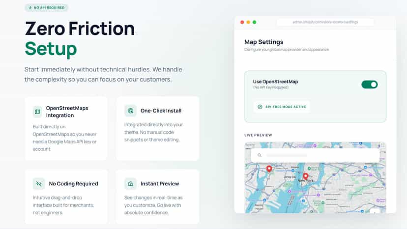 Map No Api Require With OpenStreetMap