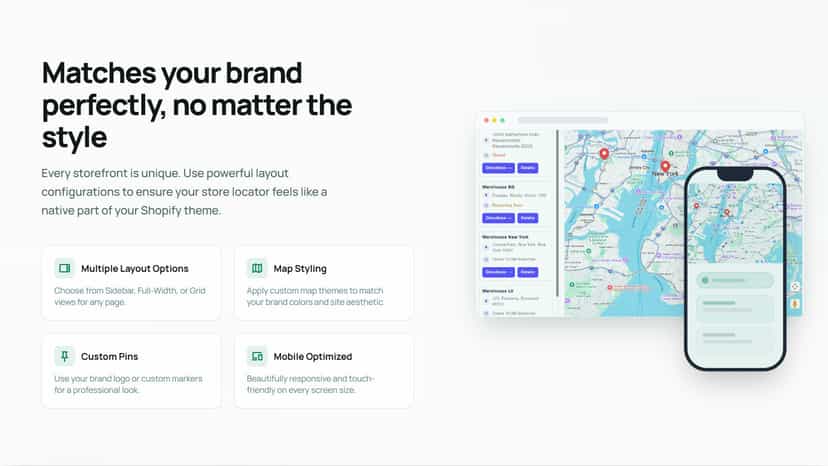 Map multiple layouts match your branch