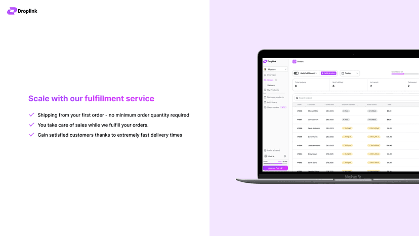 Scale with our fulfillment service