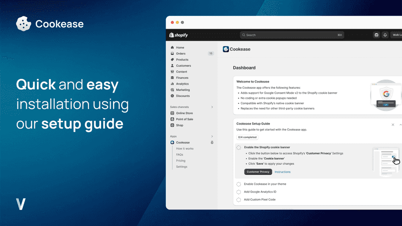 Quick and easy installation using our setup guide
