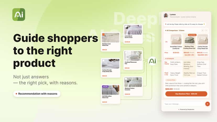 Guide shoppers to the right product