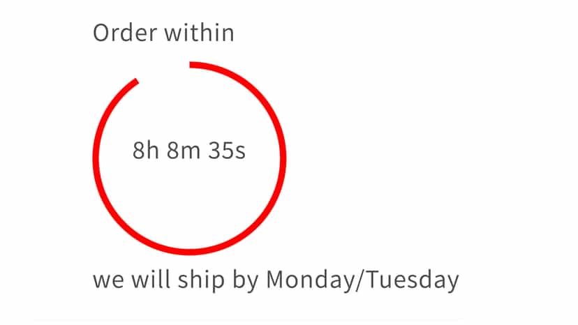 Colorful countdown