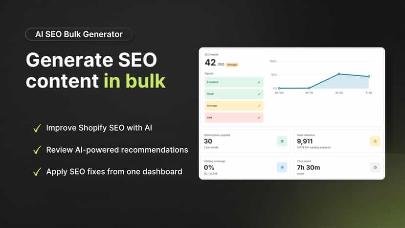AI SEO dashboard for bulk content optimization