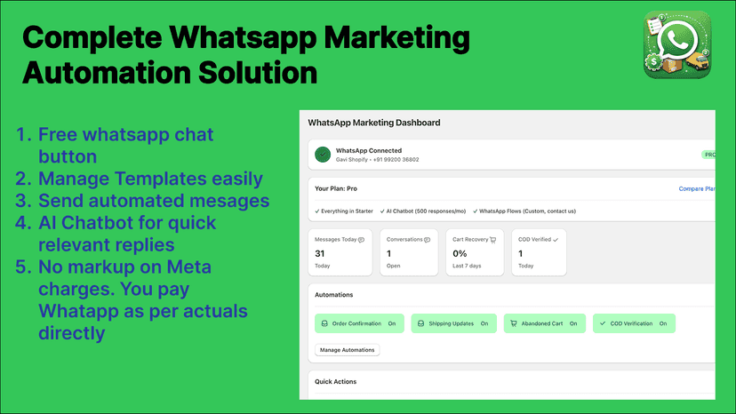 Complete Whatsapp Marketing Automation Solution