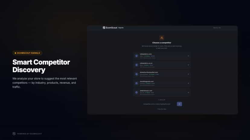 EcomScout Signals - Onboarding