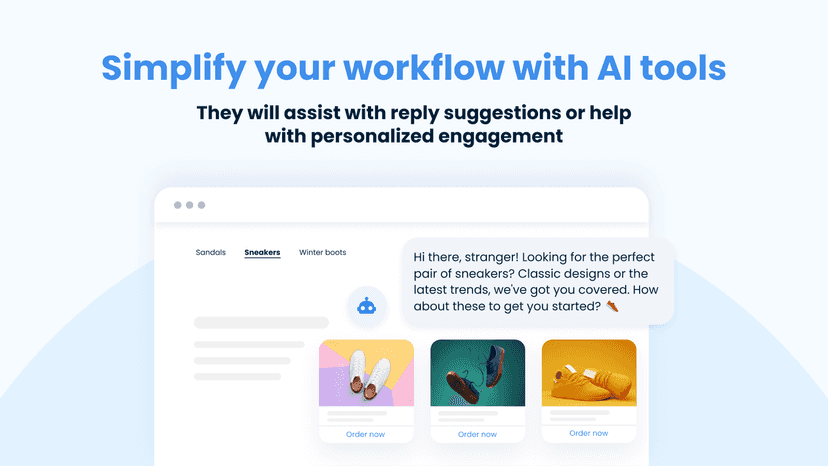 Simplify your workflow with AI tools.