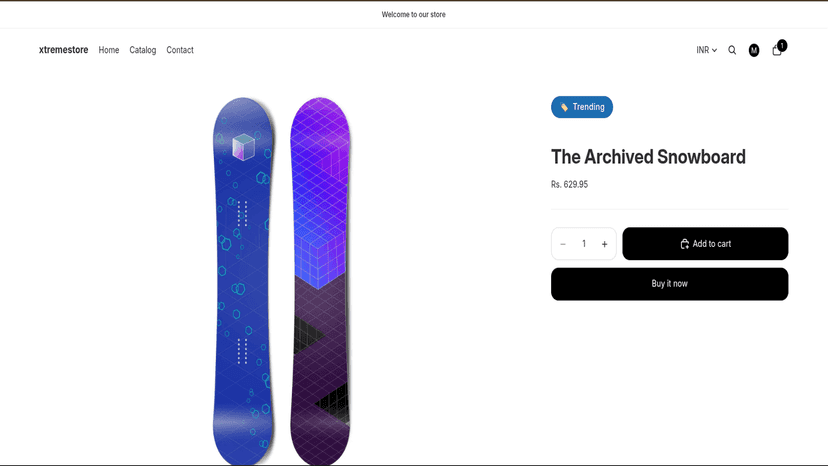 Show product-specific banners for offers and updates
