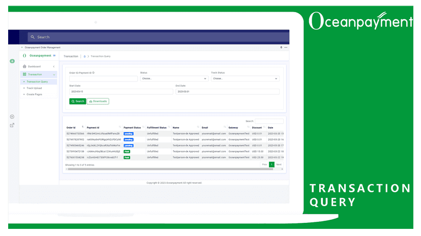 Transaction Query.
