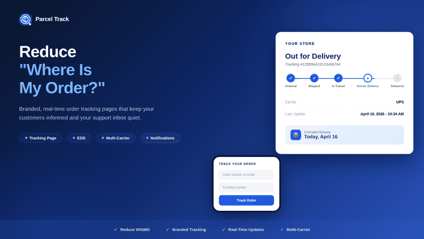 reduce where is my order support ticket