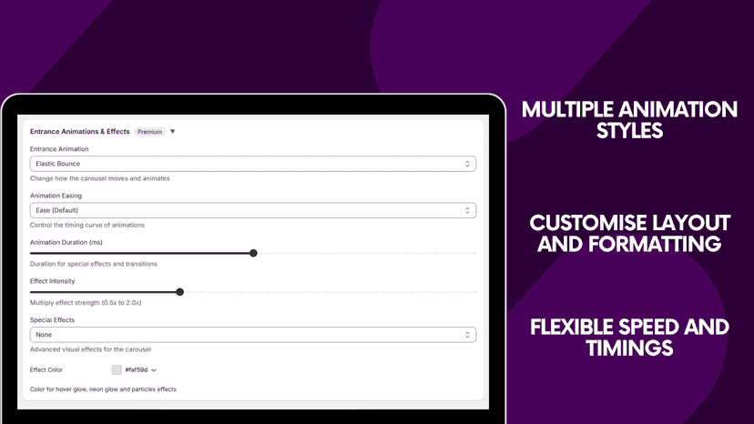 Multiple Animation Options And Styles