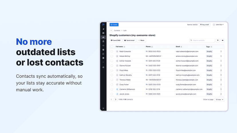 keep customer data in sync