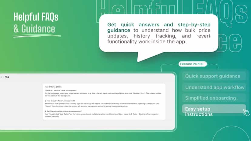 Helpful FAQ & Guidance