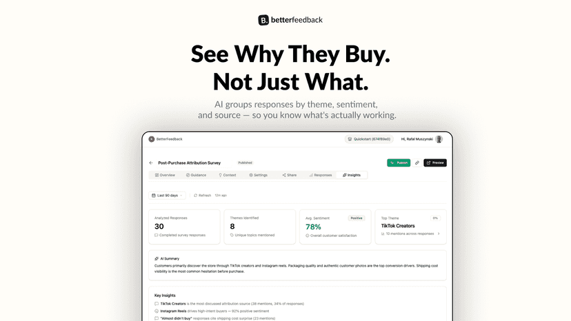 See Why They Buy. Not Just What.