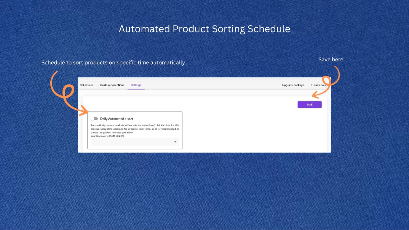 Automated Product Sorting Schedule