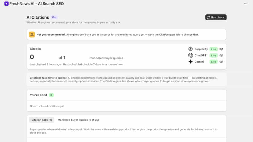 See whether AI search cites you
