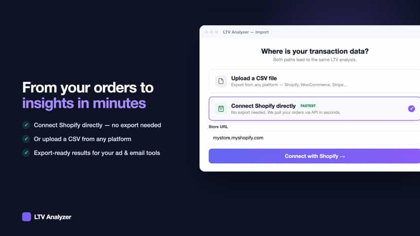 Shopify ltv connection