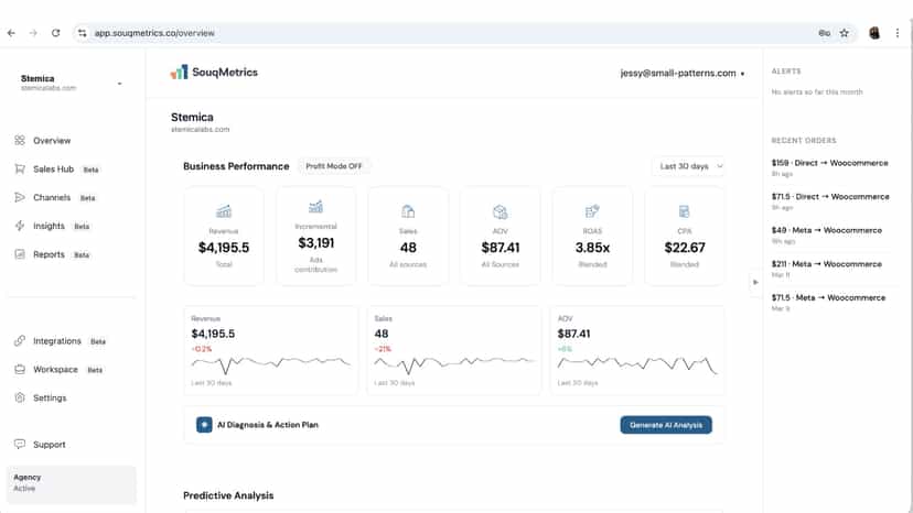 SouqMetrics Dashboard