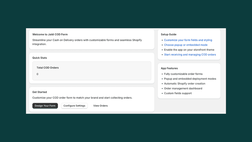 App Dashboard