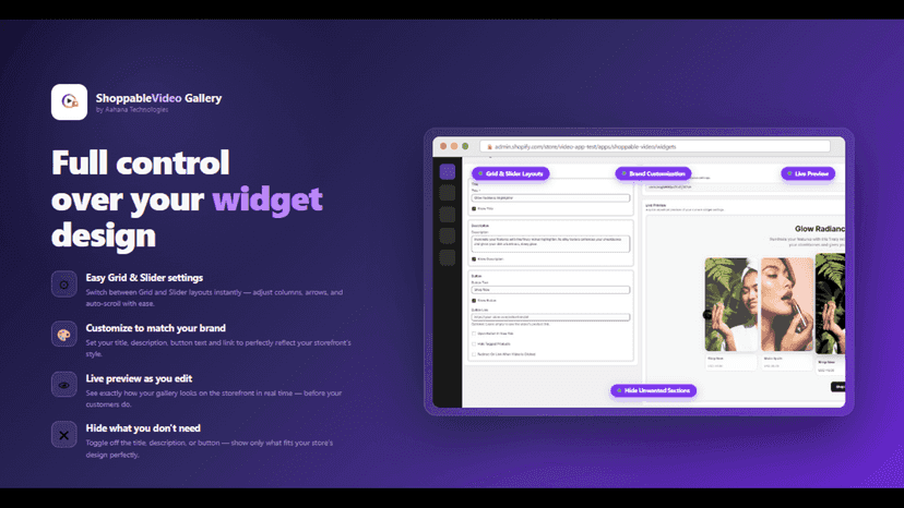 Easy widget Customization