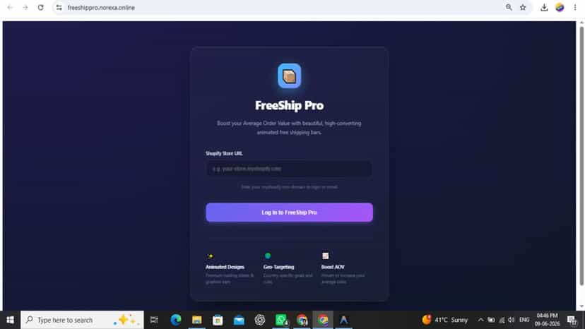 First look of my app.