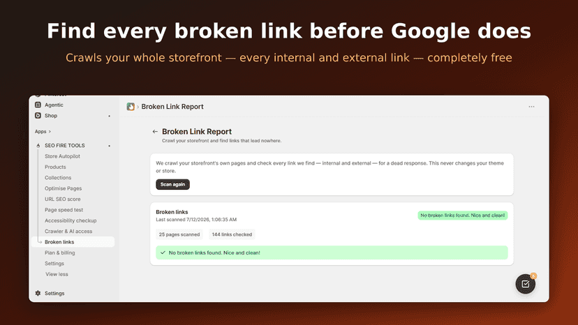Find every broken link before Google does