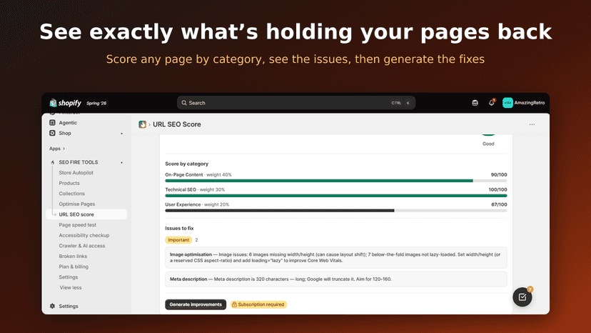 See exactly what's holding your pages back
