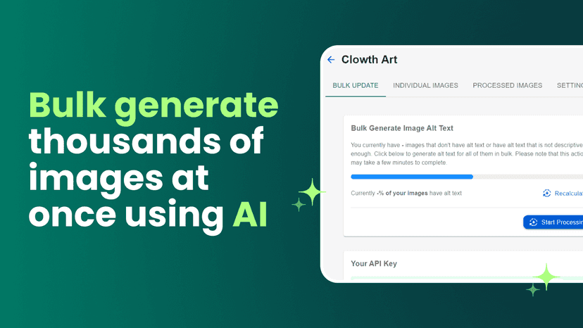 Bulk generate all your images at once