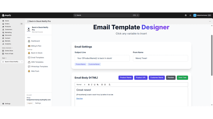 Fully customizable email template editor (Pro & Premium)