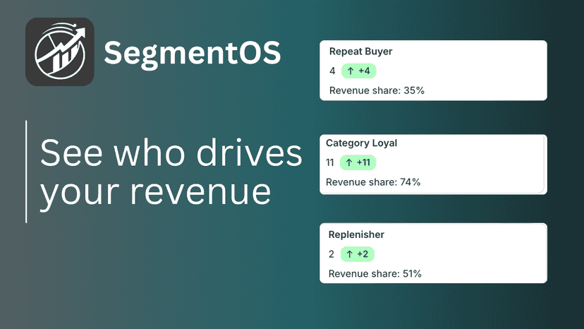 Revenue share and customer value insights dashboard