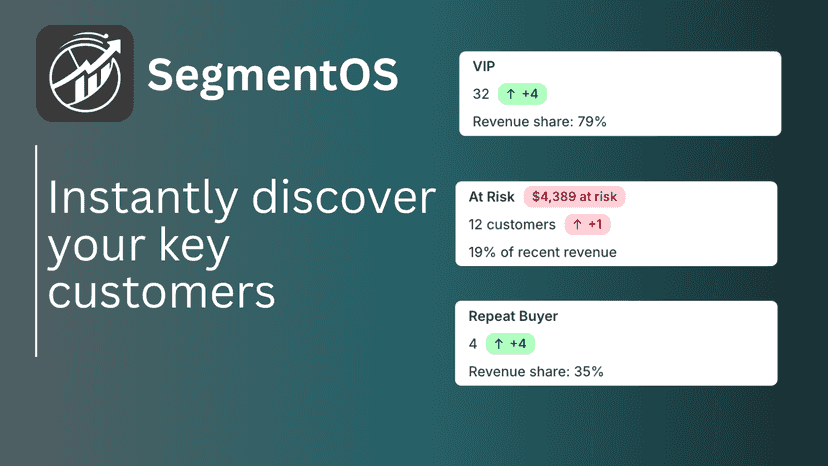 Customer segments detected after analyzing store data