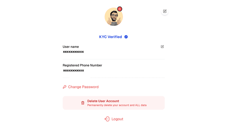 KYC Verified Profile