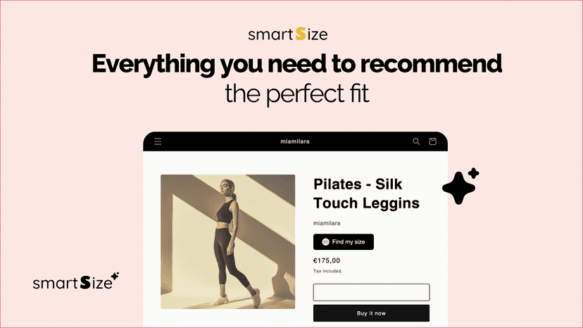 SmartSize Fit AI Recommender to for stores in Shopify.