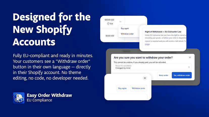 Built for the new Shopify accounts