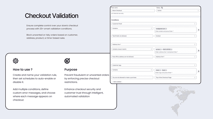 Smartflow Checkout - Validation