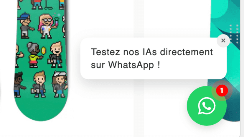 WhatsApp Button Final result on your store.