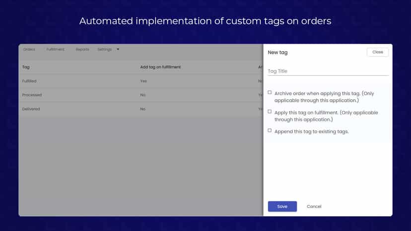 Tags Screen