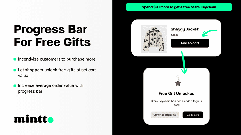 Mintt Free Gift - Progress bar for free gifts