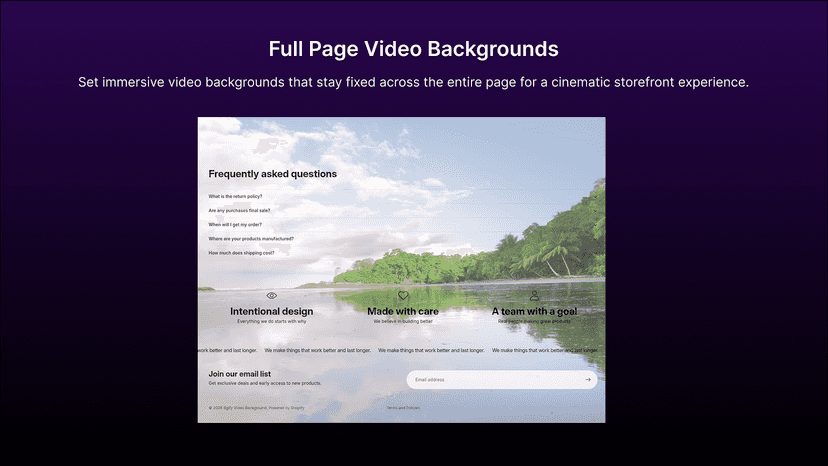 Bgify - Video Background: Page Background