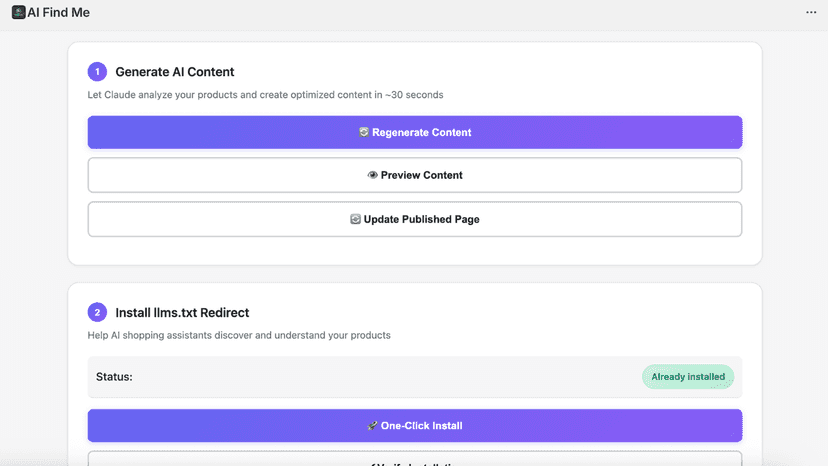 Generate and publish screenshot